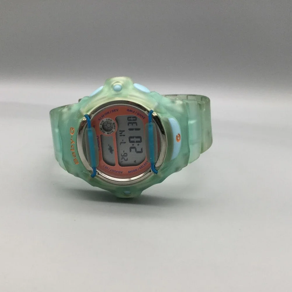 Casio Baby-G Womens Watch 43mm Orange 3252 BG-169R Green Resin Shock Resistant